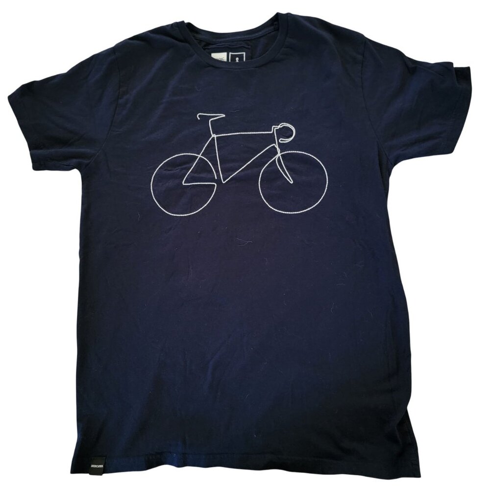 Dedicated T-shirt Stockholm Bicycle Mens Small Navy